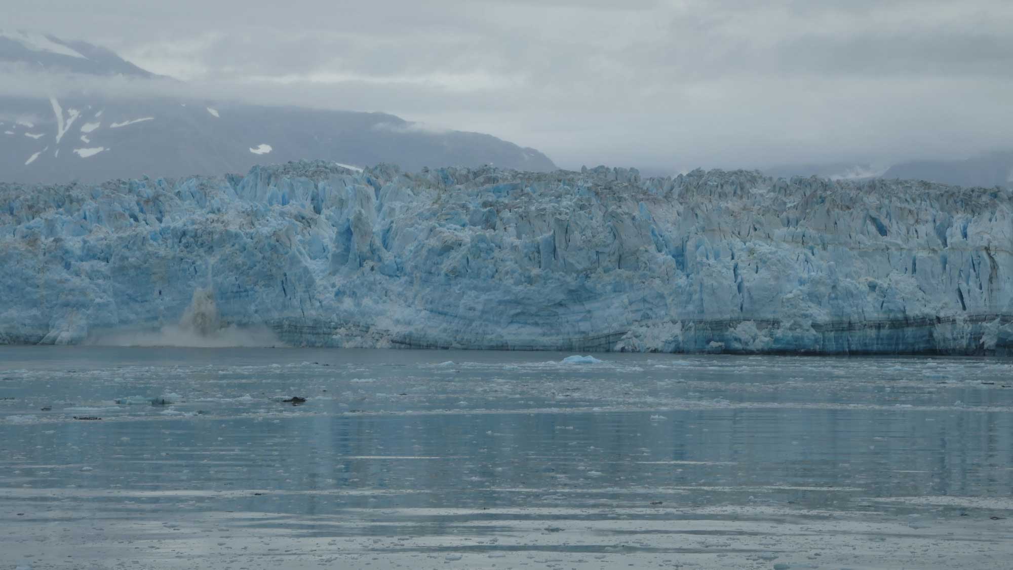 Photograph of Hubbard Glacier in Alaska.