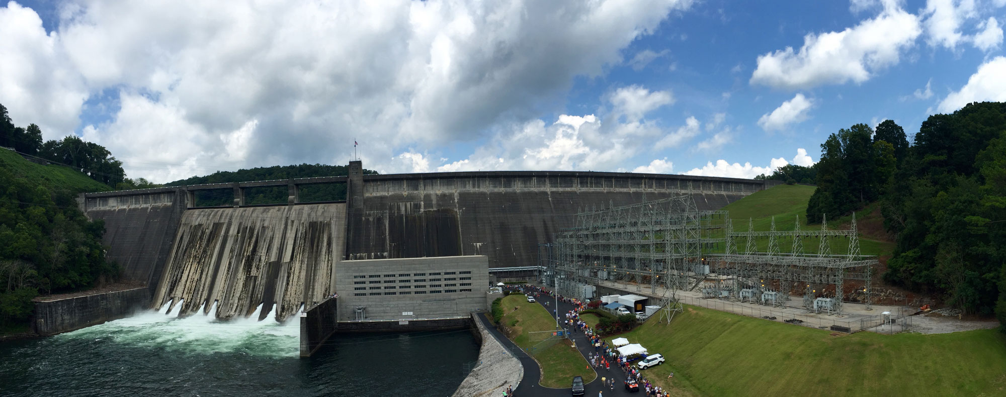 Photo of Norris Dam on the Clinch River, 2016.