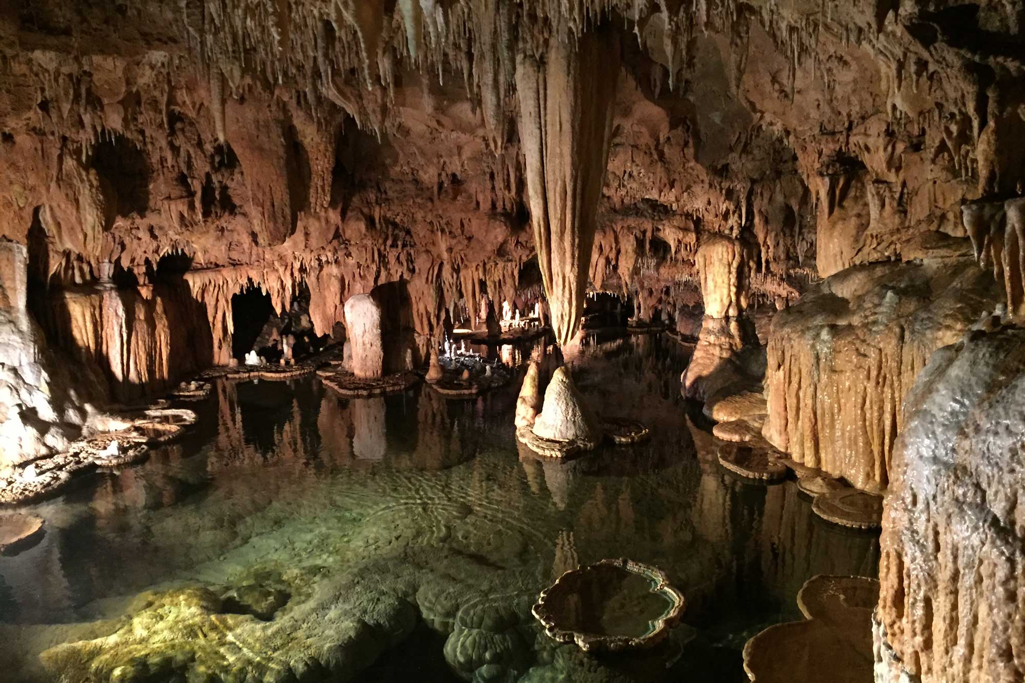 Photograph in side of Onondaga Cave State Park in Missouri.