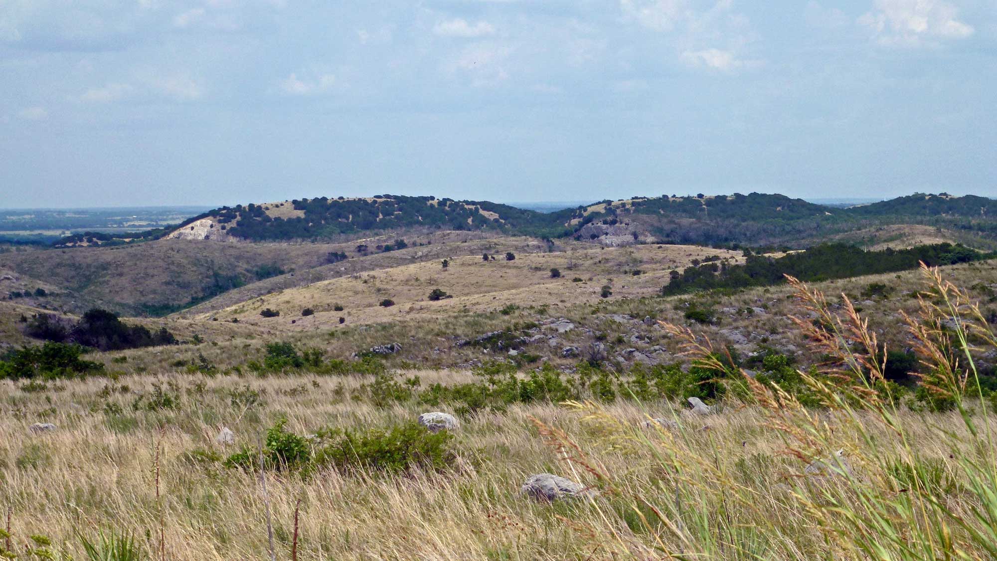 Photograph of the Arbuckle Mountains, Oklahoma.