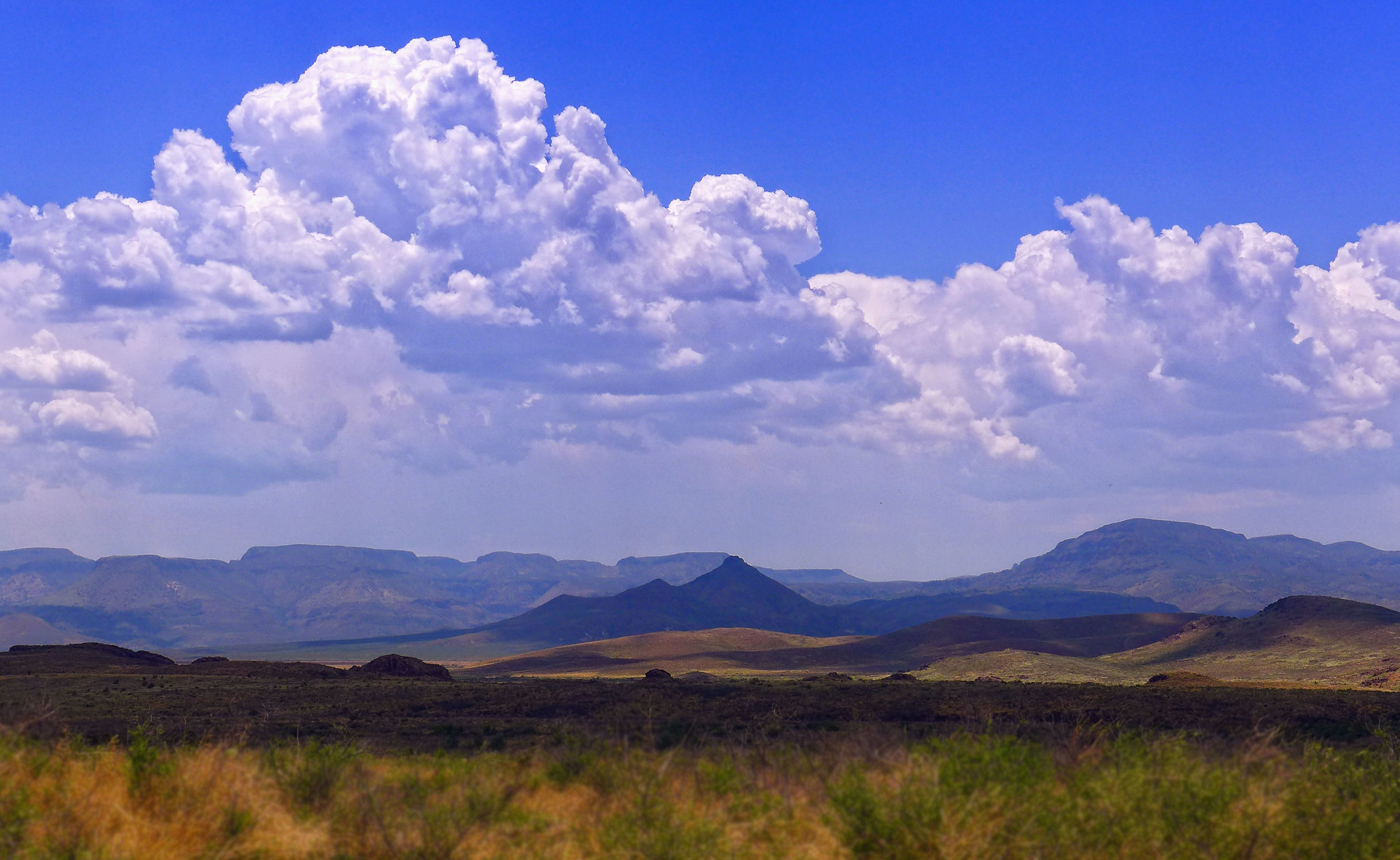 Photograph of the Davis Mountains in western Texas.