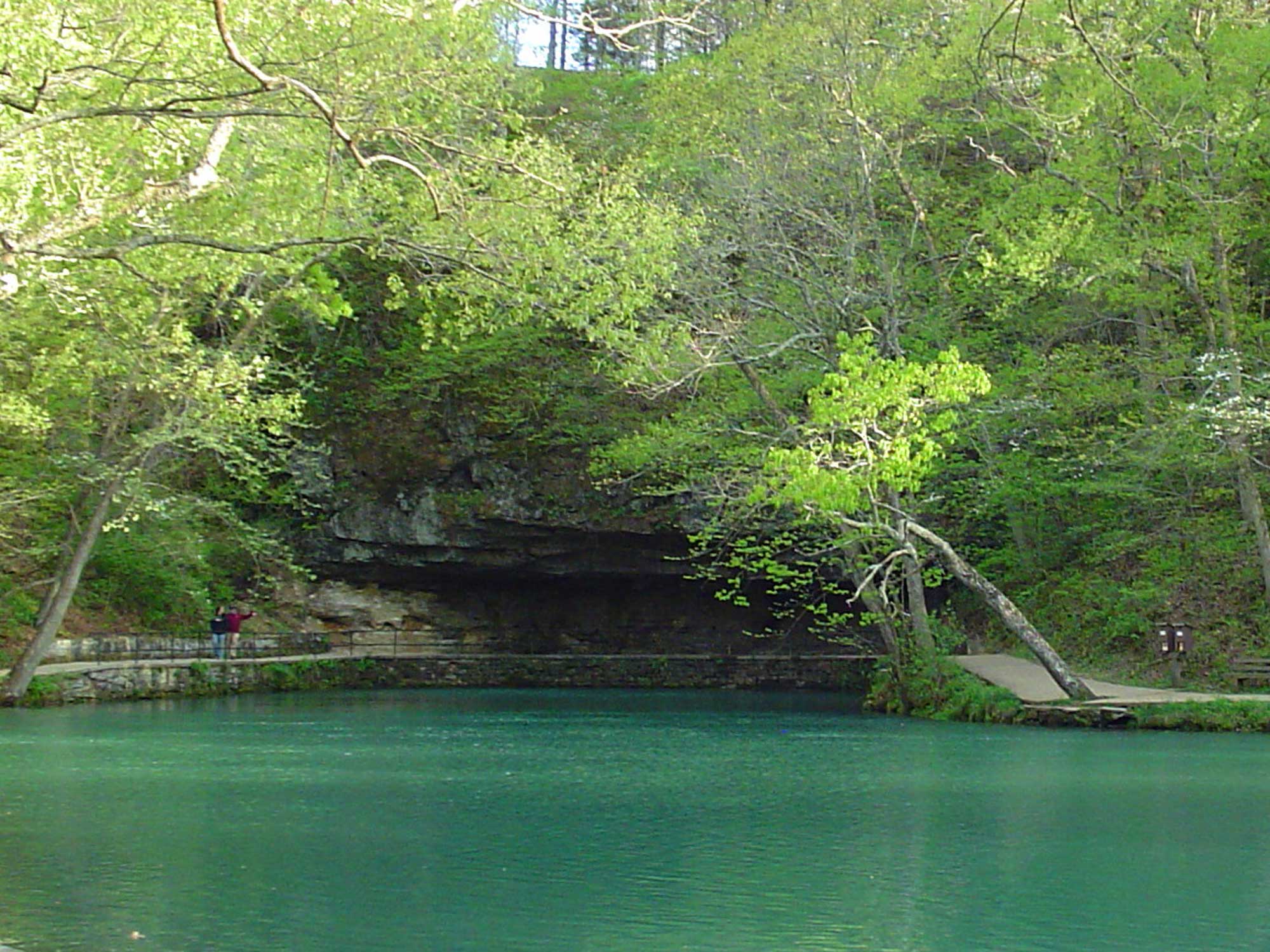 Photograph of Meramec Spring in the Ozarks region.