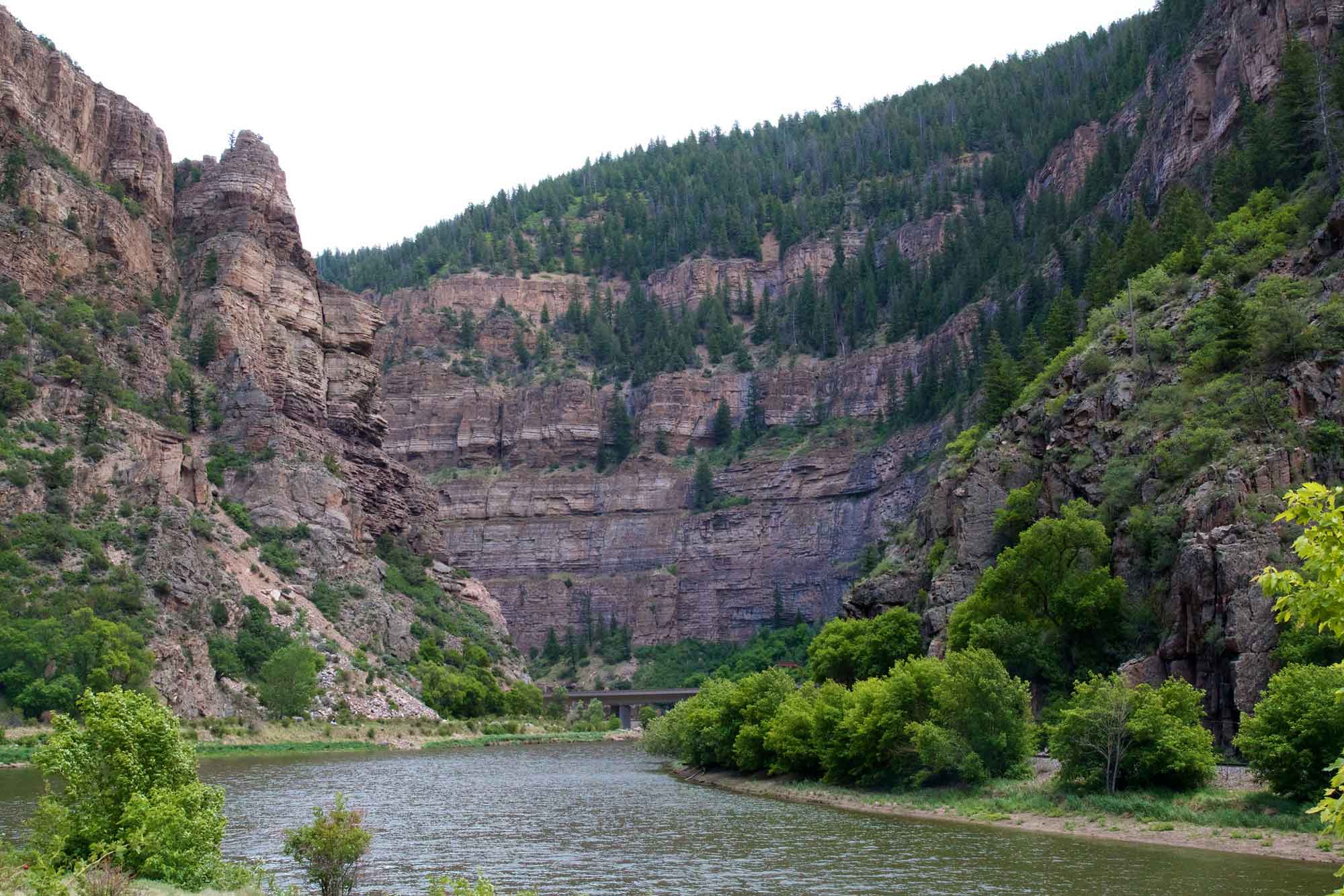 Photograph of Glenwood Canyon in Colorado.