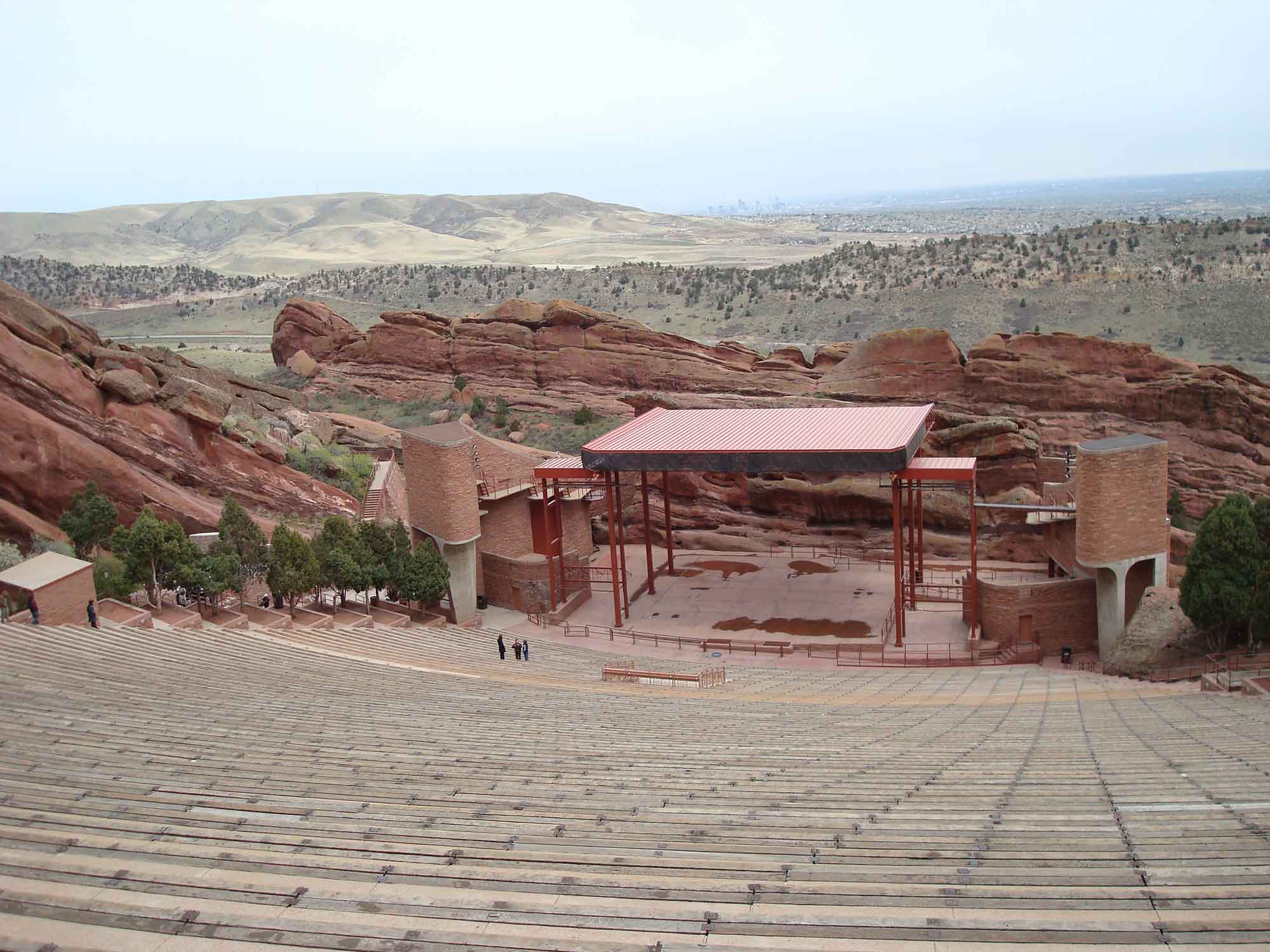 Photograph of the Red Rocks Park music venue in Colorado.