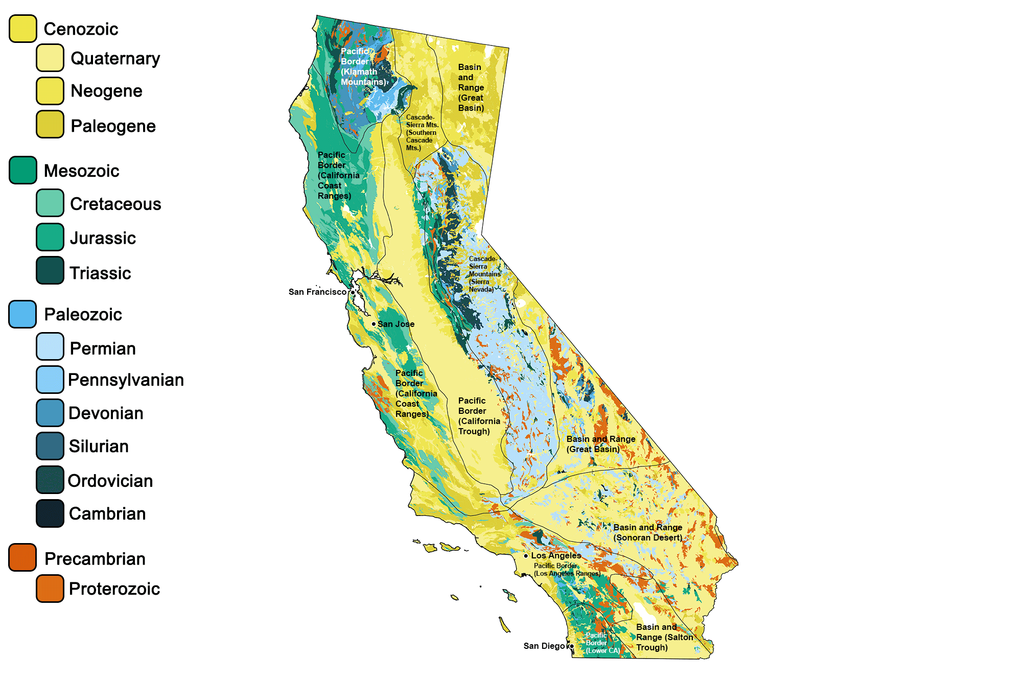 Geologic map of California