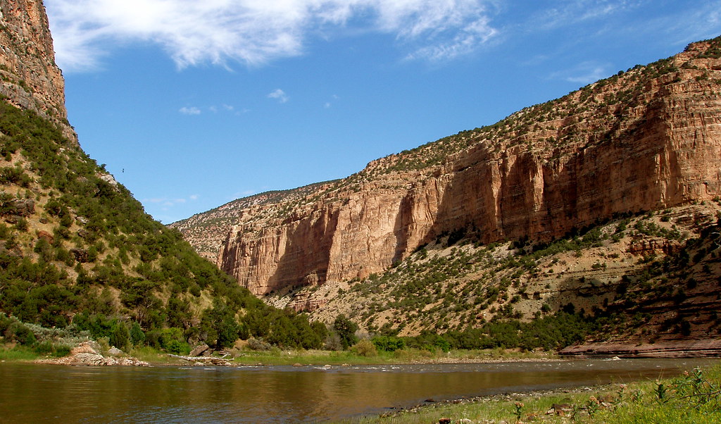Photograph of the the Green River flowing through the Gates of Lodore near Dinosaur National Monument, Colorado.