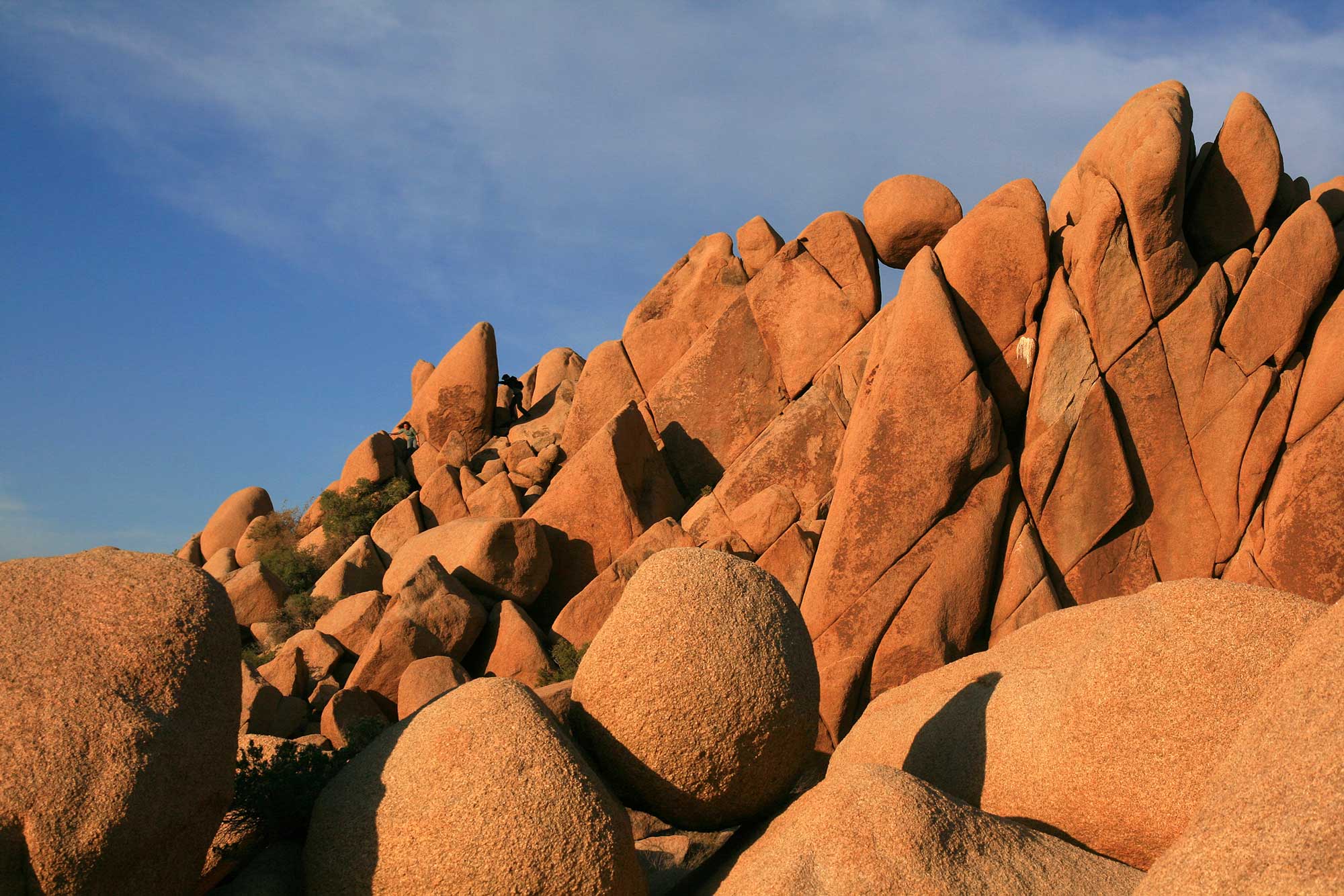Photograph of the "giant marbles" at Joshua Tree National Park in California.