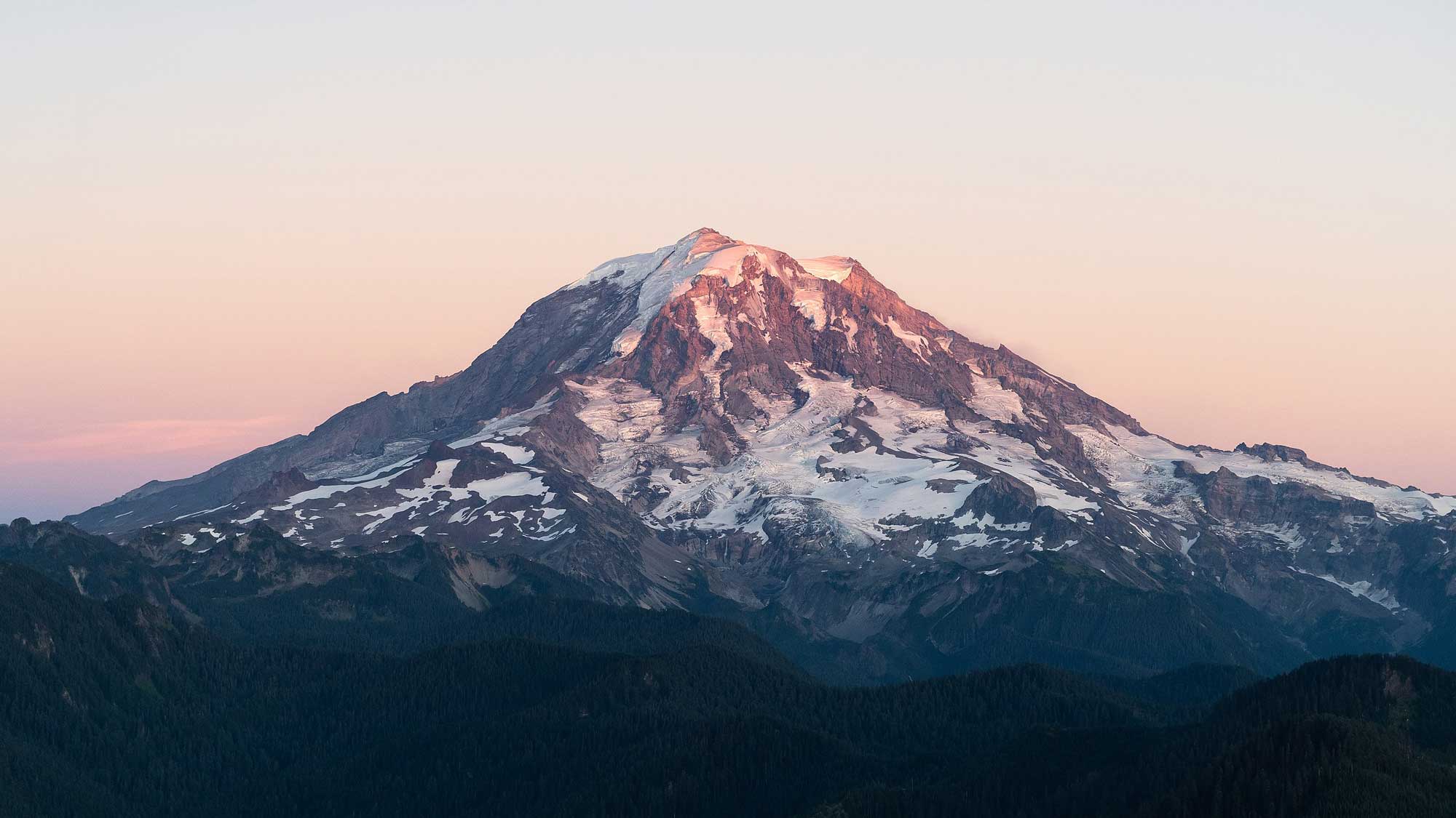 Photograph of Mount Rainier.