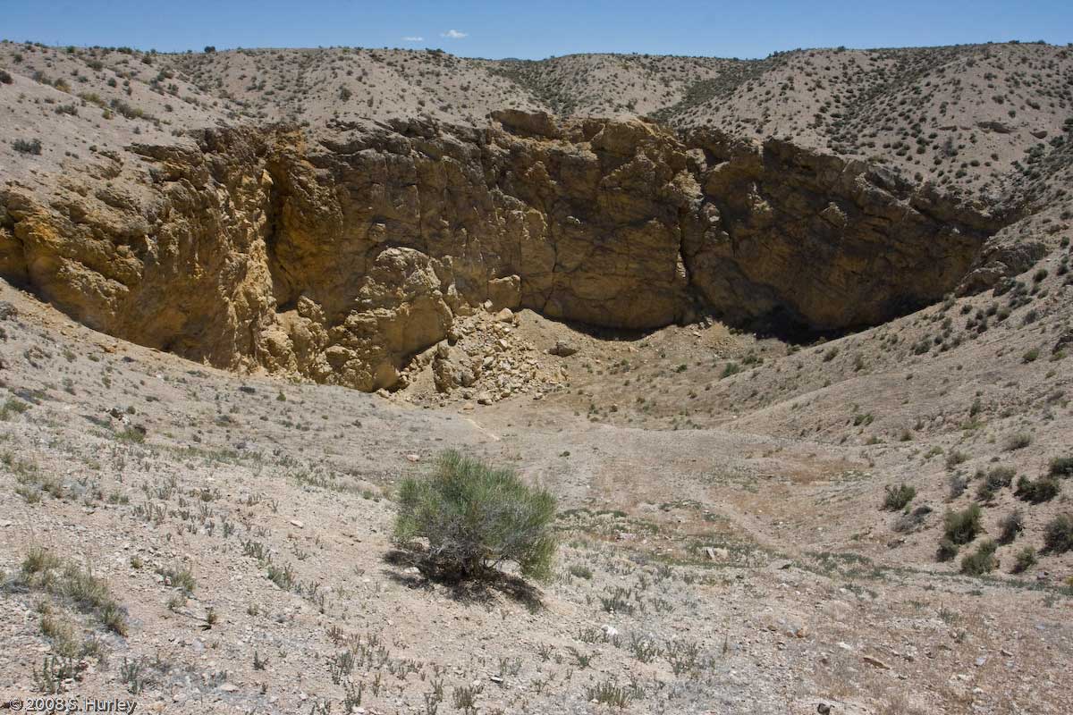 Photograph of a sinkhole in Millard County, Utah.