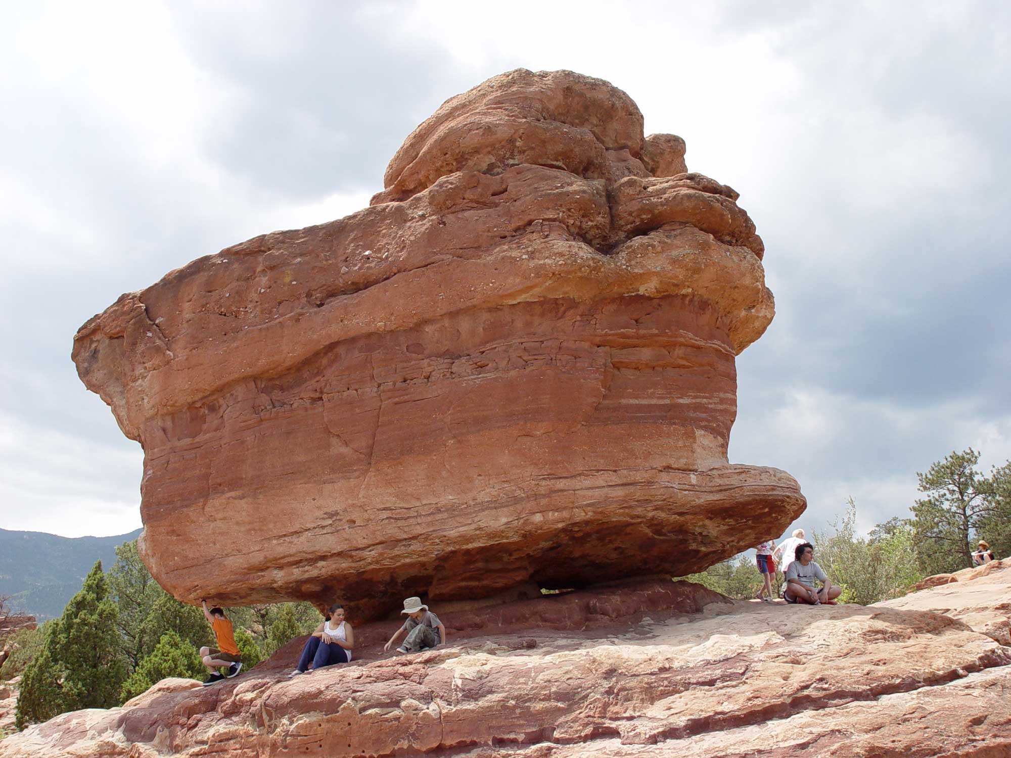 Photograph of Balanced Rock at Garden of the Gods in Colorado Springs.