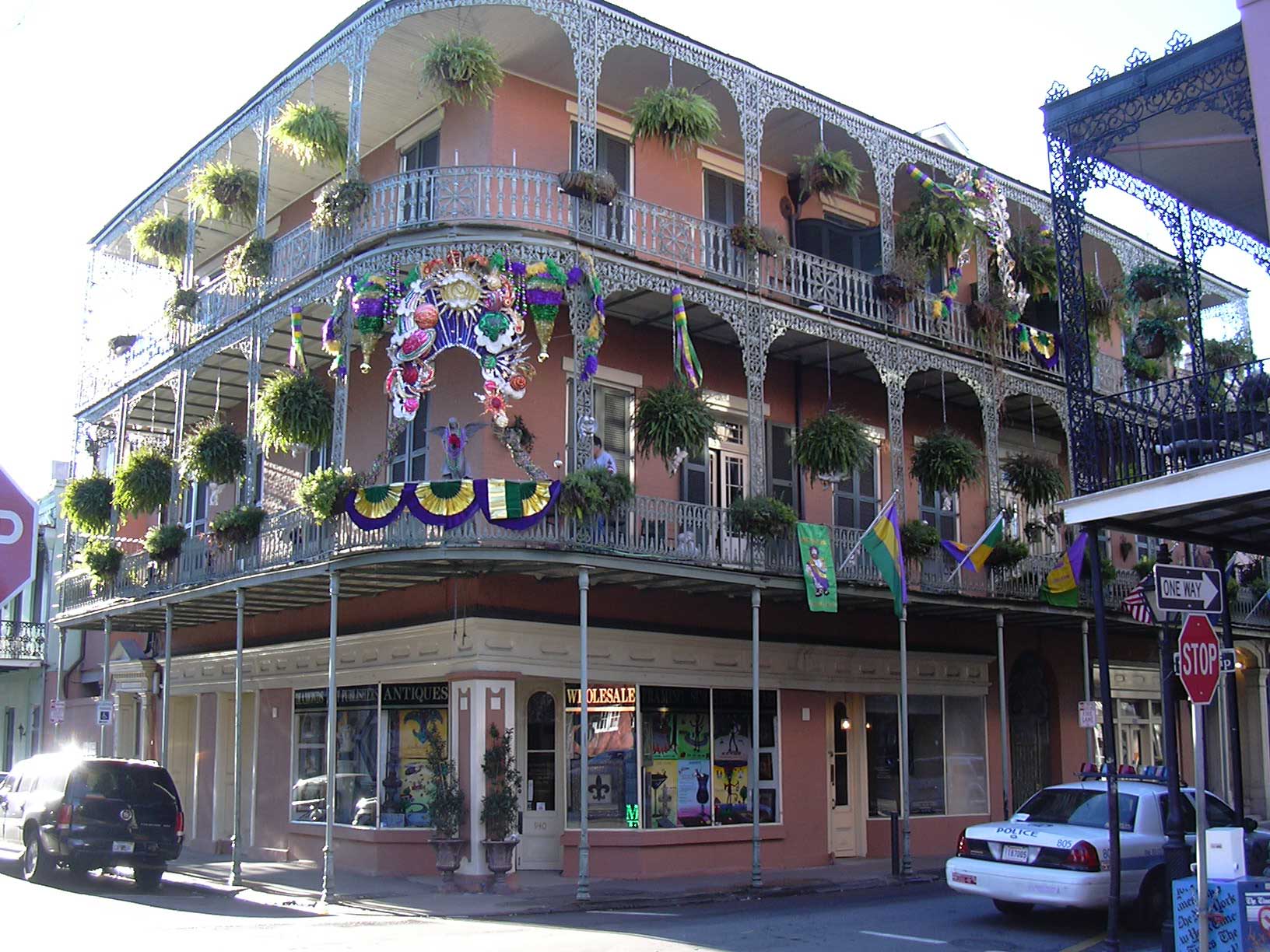 Photograph of Bourbon Street in New Orleans, Louisiana.