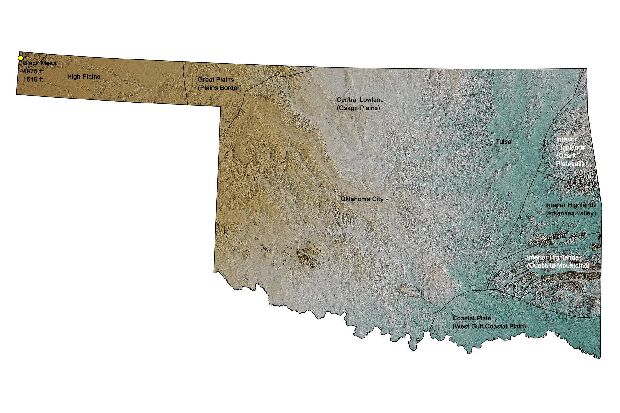 Oklahoma Topographic Map 2000px 