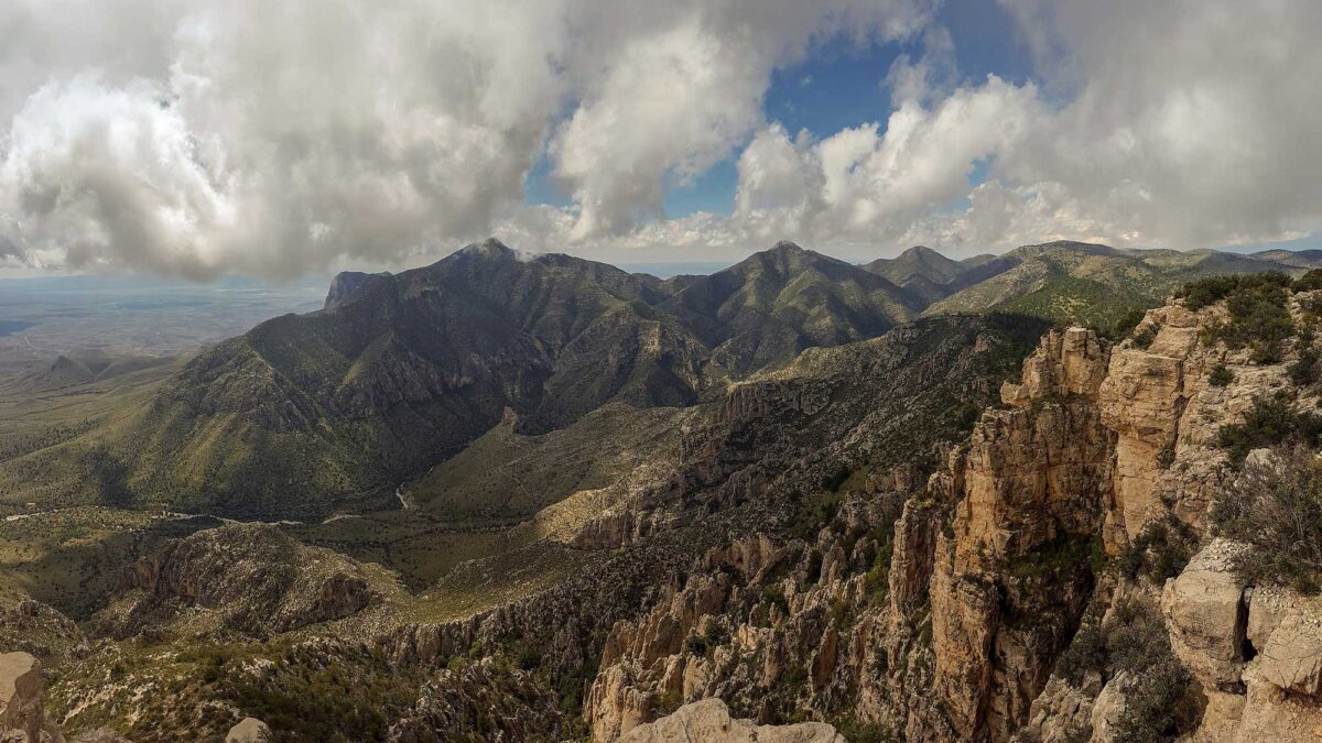 Photograph of the Guadalupe Mountains in Texas.