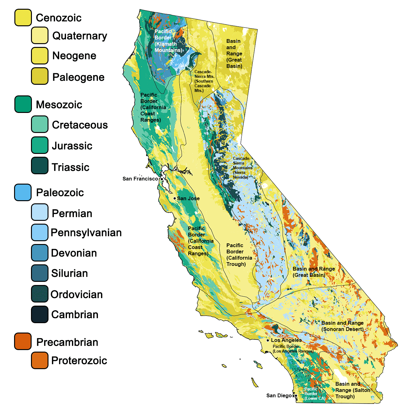 Geologic map of California.