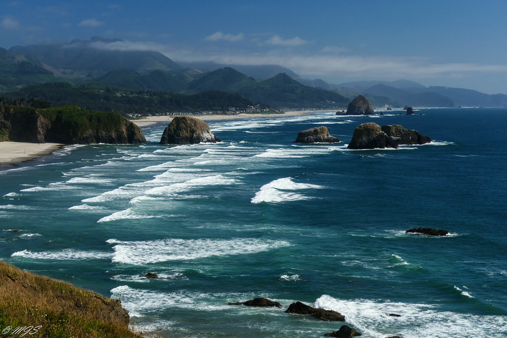 Photograph of Cannon Beach on the Pacific Coast of Oregon.