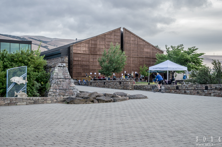 Photograph of the exterior of the Columbia Gorge Discovery Center in Oregon.