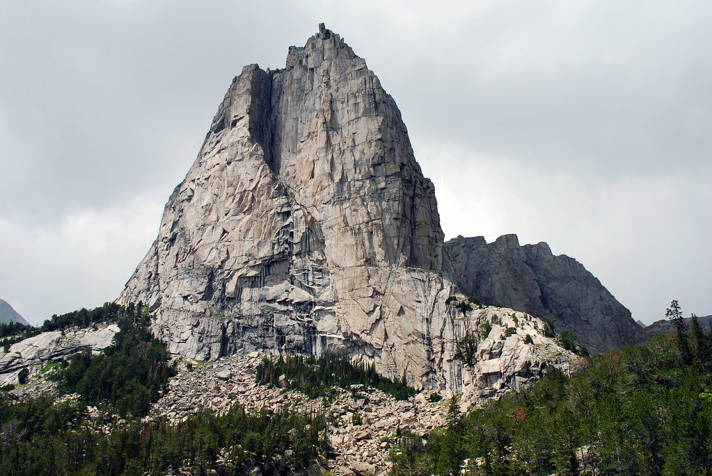 Photograph of Cathedral Peak in Wyoming.