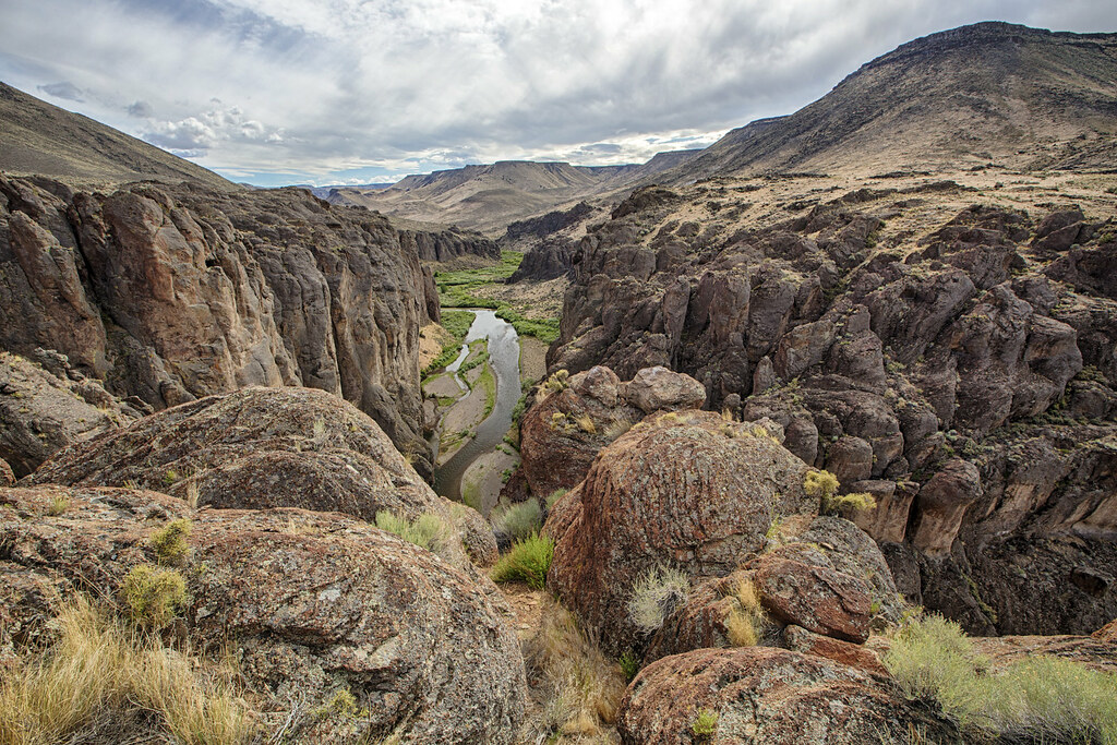 Photograph of rock formations at Owyhee Canyonlands in Idaho.