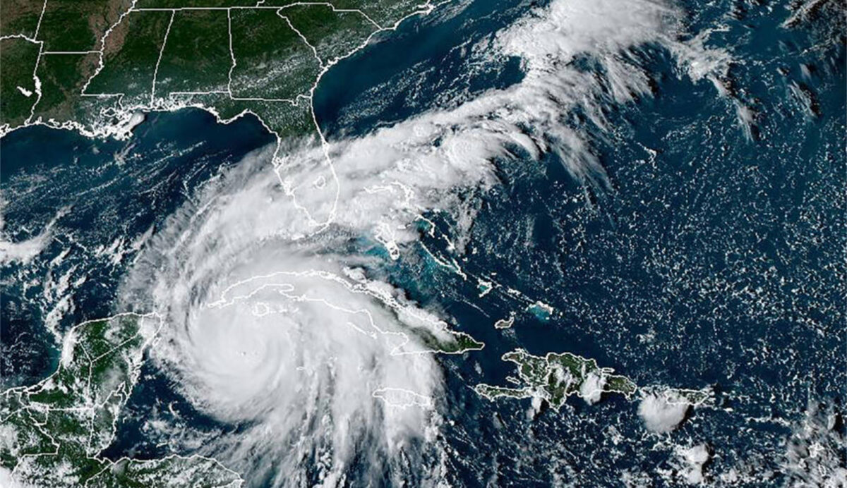 Satellite image of Hurricane Ian on September 26, 2022