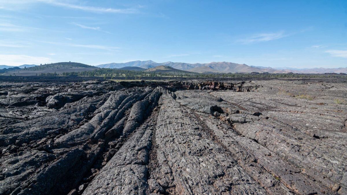 Photograph of rocks at Craters of the Moon National Monument and Preserve in Idaho.