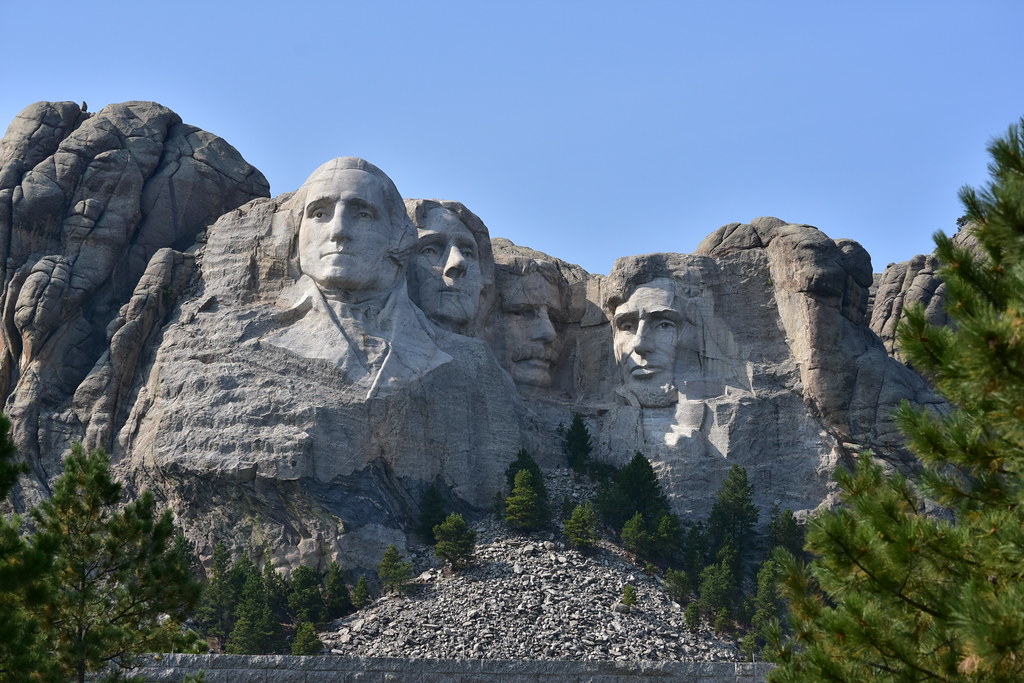 Photograph of Mount Rushmore in the Black Hills of South Dakota.