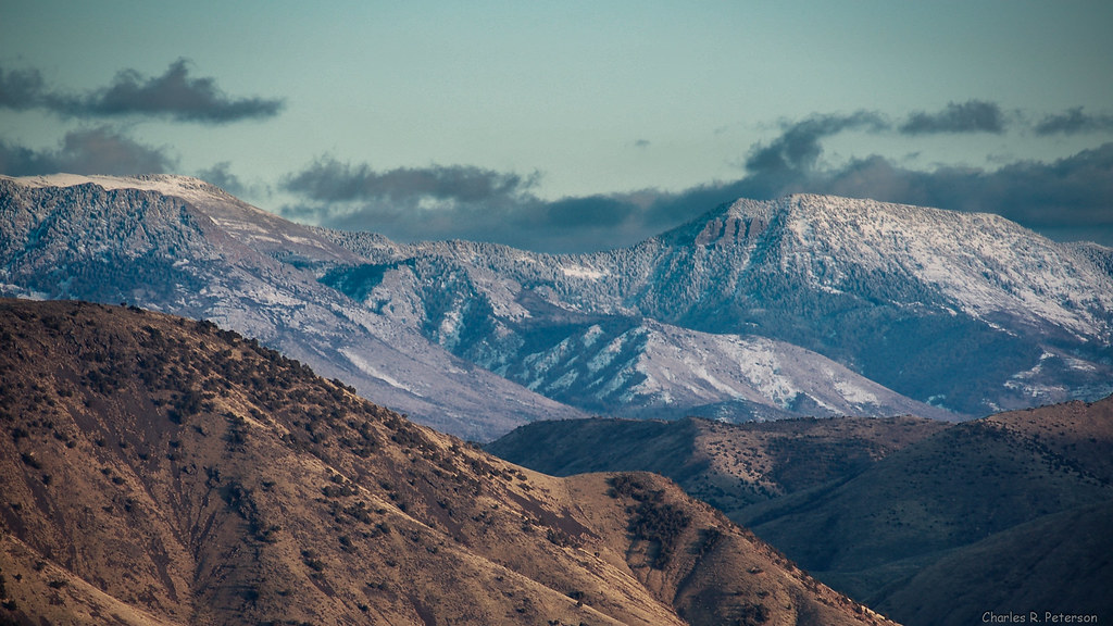 Photograph of the Porteuf mountain range in Idaho.