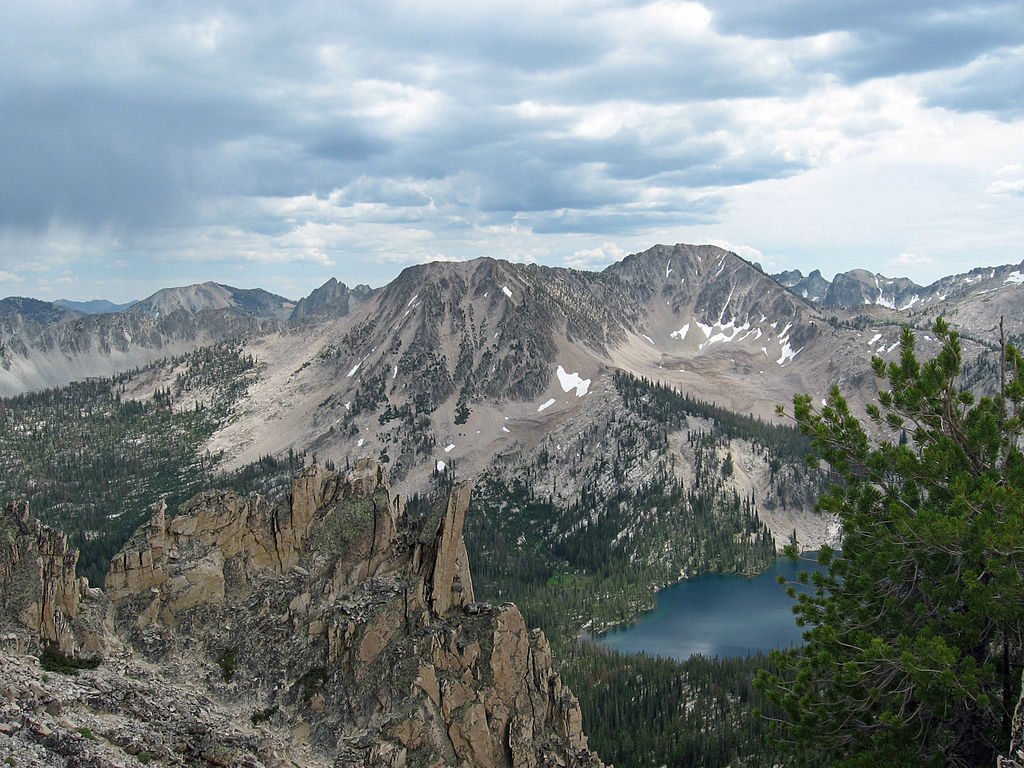 Photograph of the Sawtooth Mountains in Idaho.