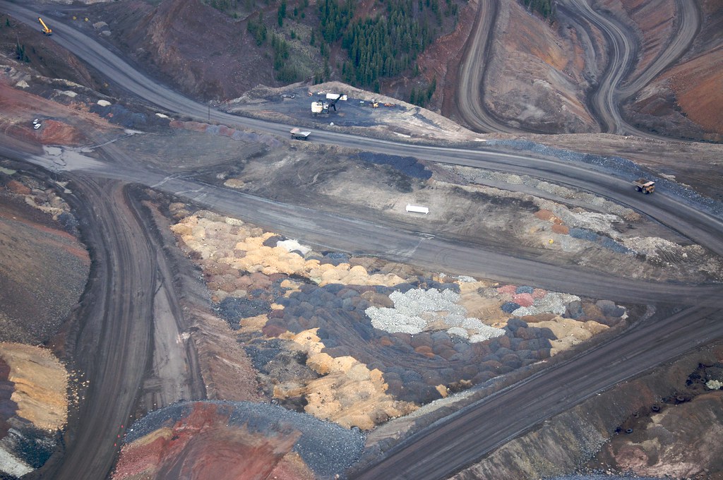 Photograph of the Thompson Creek Molybdenum Pit Mine in Idaho.