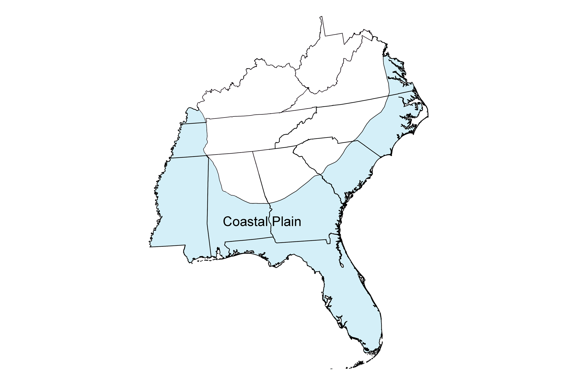 coastal plains topography