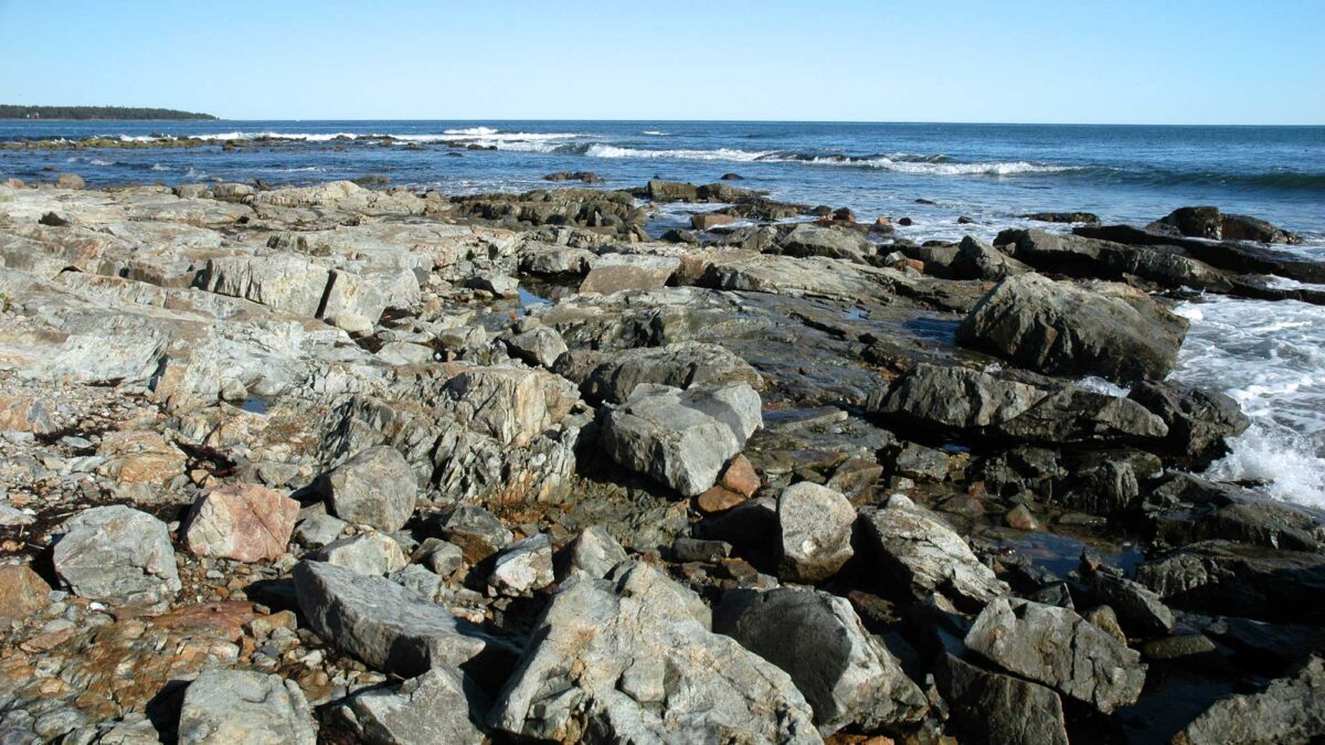 Photograph of Silurian metatuffs at Acadia National Park in Maine.