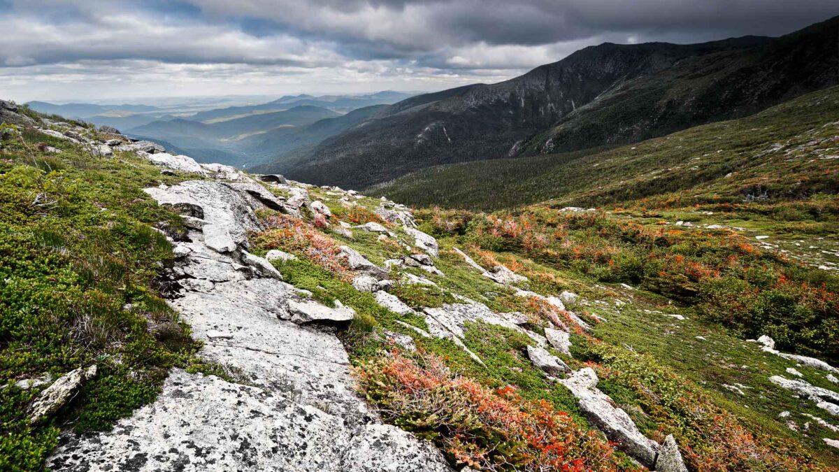 Photograph from Mount Washington in New Hampshire.