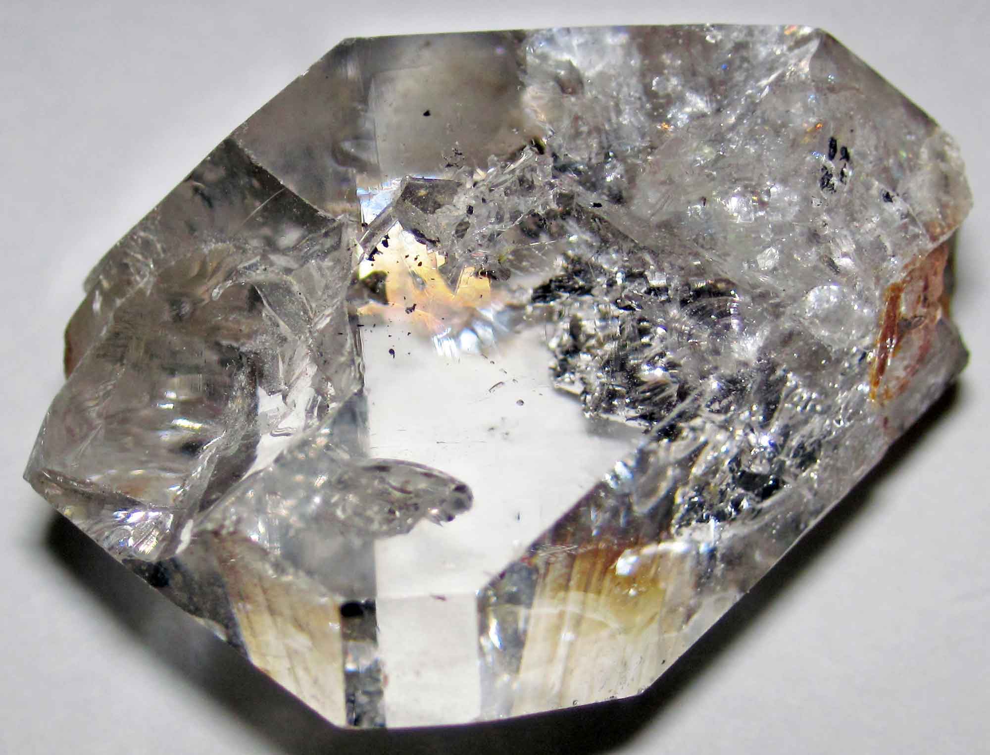 Photograph of a Herkimer diamond from New York.