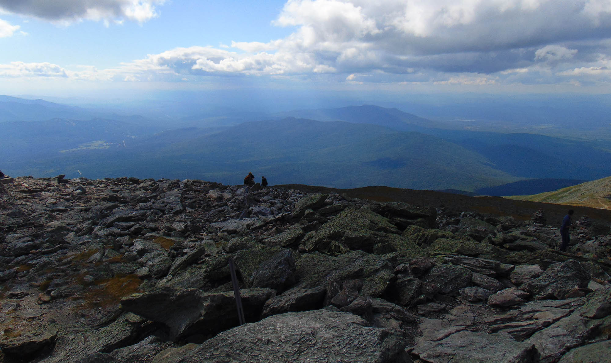 Photo of view from the summit of Mount Washington in New Hampshire.