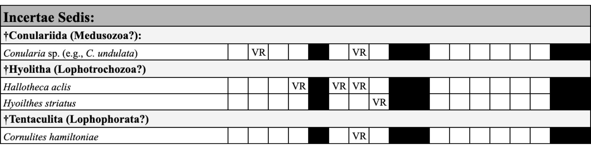 A table with text